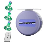 Badminton Rebound Trainer - Set di attrezzi per allenamento badminton | Allenatore automatico di rimbalzo | Strumento regolabile per allenamento da solista per migliorare i riflessi, la coordinazione