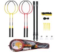 Badminton Set All Inclusive con Rete e 4 Racchette