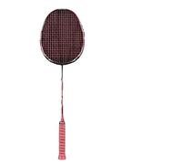 Badminton Set Racchetta da badminton resistente interamente in fibra di carbonio for uomini e donne, controllo palla professionale, racchetta singola ultraleggera, 10U, 50 g(10U Red All Carbon)