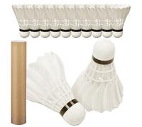 Badminton Shuttlecocks - Badminton | Lavoro Di 12 Pacchetti, Palline Da Allenamento Ad Alta Velocità, Attrezzature Sportive All'Aperto Portatile con Grande Stabilità E Sostenibilità per La Corte