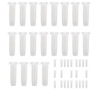 Badminton String Protectors 100-Pack - Mixed Single Double Designs | Transparent White Racket Protectors | Extends String Life, Easy Install