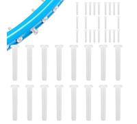 Badminton String Protectors 100-Pack - Mixed Single Double Designs | Transparent White Racket Protectors | Extends String Life, Easy Install