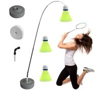 Badminton - Supporto per l'allenamento di badminton, trainer di rimbalzo per un giocatore di badminton, unico dispositivo di allenamento di badminton
