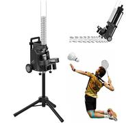 Badminton Trainer Robot - Alimentatore Automatico Shuttlecock, a Batteria con velocità variabile per scatti Profondi e secreti, Ideale per la Palestra e l'uso Scolastico, Facile da Usare