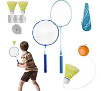 Badminton Training Device | Portable Automatic Rebound Shuttlecock | Single Player Tennis Practice Device | Adjustable Height Badminton Trainer Kit | Practice Training Aid For Beginners