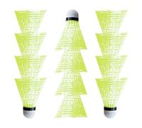 Badminton - Volante da 12 pezzi, pratico resistente al vento, per racchetta | Volanti in Nylon per Principianti per Allenamento di Colpo in Casa o in Giardino