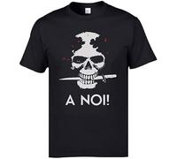 Badness Skull T Shirts 3D A Noi Italian Arditi Dead Skull Novelty Tshirts for Men Summer Clothing T-Shirt Cool Mad Tops Tees Black XXL