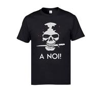 Badness Skull T Shirts 3D A Noi Italian Arditi Dead Skull Novelty Tshirts for Men Summer Clothing T-Shirt Cool Mad Tops Tees Black L