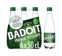 BADOIT - Acqua minerale gassata, verde, 6 x 50 cl | Rinfrescati con questa deliziosa acqua minerale in bottiglie da 50 ml