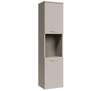 Badplaats B.V. Armadietto Bagno Montreal 30 x 30 x 131 cm - Cashmere - Pensile con 2 ante