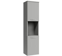 Badplaats B.V. Armadietto bagno Montreal 30 x 30 x 131 cm - grigio opaco - pensile con 2 ante