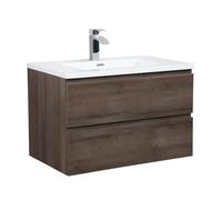 Badplaats B.V. Mobile da Bagno Angela 80 cm Rovere Marrone - Mobile Base per lavandino