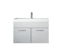 Badplaats B.V. Mobile da Bagno Paso 01 80cm Bianco Lucido - Armadio mobiletto lavabo Mobili Armadietto