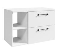 Badplaats B.V. Mobile lavabo Muro 90 cm - Bianco - con lavabo e vano portaoggetti