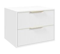 Badplaats B.V. Mobile Lavabo Rimini 60 cm - Bianco opaco - Mobili da bagno con cassetti