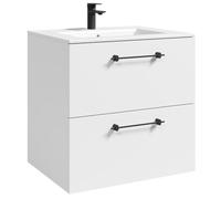 Badplaats B.V. Mobili Bagno Muro 60 cm - Bianco - con lavabo