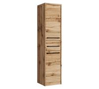 Badplaats B.V. Mobili da bagno Etna 30 x 35 x 130 cm - Rovere - Mobili a colonna sospesa con 1 cassetto e 2 ante