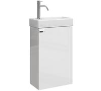 Badplaats B.V. - Mobili da bagno per WC, 40 x 22 cm, Bianco Lucido