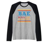 Bae Nero e Educato Vintage Black Lives Matter Maglia con Maniche Raglan