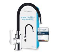 Bächlein Rubinetto da Cucina con Collo Flessibile - Bocca Girevole a 360° per Ogni Angolo del Lavello, Rubinetto da Cucina Moderno