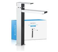 Bächlein Rubinetto Extra Alto Angolare per Bagno Cromo con Altezza Bocca 215 mm per Lavabo da Appoggio