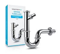 Bächlein sifone universale per lavabo (extra lungo 200mm - sifone tubolare