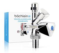 Bächlein Valvola Angolare Combinata Universale Autosigillante, Valvola Angolare Combinata per Tubi dell'Acqua Fredda e Calda con un'Ampia Gamma di Opzioni di Collegamento, Valvola Angolare
