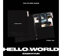 BAEKHYUN 4th Mini Album Hello, World Folder Ver. CD + P. Book + P. Card + let...