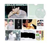 BAEKHYUN - BAEKHYUN - 4th Mini Album [Hello, World] (Photobook Ver. - World Ver.) Photobook + CD-R + Postcard + Hidden Message Card + Photocard + Sticker + Profile Card + Folded Poster + 2 Extra Photocards