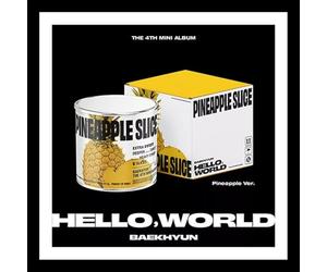 BAEKHYUN - EXO BAEKHYUN HELLO, WORLD 4th Mini Album (PINEAPPLE Ver. + Gift Card) K-POP SEALED