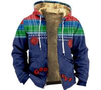 BaeKnyin Chucky Halloween Design Giacca di Peluche 3D Grafica Cosplay Costume Felpa con Cappuccio Pullover per Uomo L,F-1