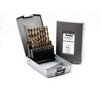 BAER HSSE - Set di punte elicoidali (0,5 mm di altezza), 1-10 mm, in acciaio HSSE/cobalto ad alta lega, in ferro, per trapano