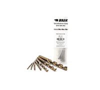 BAER HSSE Set di punte elicoidali M 3 - M 12 - in acciaio HSSE/cobalto - Set di punte per trapano in acciaio - Punta per trapano in ferro - foratura