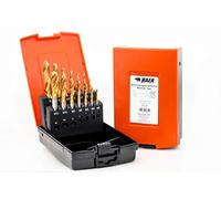 BAER Set HSSE-TIN: Maschio per filettatura a macchina, foro cieco, punta centrale: M 3 - 12 - Set di maschi per filettature