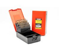 BaerCoil BAER HSSE - Set di punte elicoidali (0,1 mm in aumento), 1-6 mm, HSSE/cobalto ad alta lega, set di punte per trapano in acciaio al cobalto