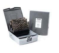 BaerCoil BAER HSSE Set di punte elicoidali (0,1 mm in aumento), 6-10 mm, HSSE/cobalto ad alta lega, punte per trapano in acciaio