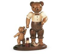 Bärensammelfigur Bärenvater Con Spielendem Bambino Natura Piccolo Altezza 10 CM
