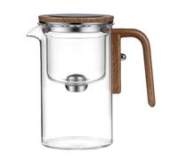 Baeroprki Teiera Magica da 600 Ml con Separazione 'Acqua Teiera In Vetro Teiera Magica con Infusore Teiera In Vetro con Colino