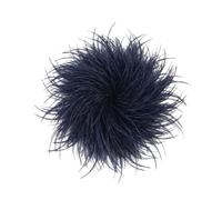 Baesics Fermaglio con piuma - Spilla con piuma di struzzo soffice da donna, accessorio per cappello in stile vintage, spilla per capelli da matrimonio, festa nuziale, abito elegante, design floreale