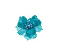 Baesics Fermaglio per capelli da donna, peonia, blu marino, clip per capelli e spilla 2 in 1, spilla floreale in acetato di cellulosa, gioielli di design 3D, per abiti e acconciature, pezzo unico