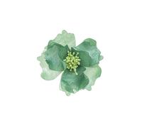 Baesics Fermaglio per capelli da donna, peonia, verde, 2 in 1, spilla con fiori in acetato di cellulosa, gioielli di design 3D, per abiti e acconciature, pezzo unico marmorizzato, leggero