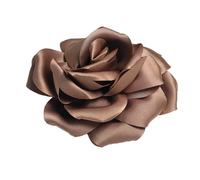 Baesics Spilla a forma di fiore in tessuto effetto seta, da donna, 2 in 1, con clip per capelli, stile vintage, motivo floreale, elegante, accessorio bohémien, per blazer, abiti, cappelli, giacche