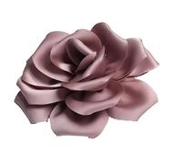 Baesics Spilla a forma di fiore in tessuto effetto seta, da donna, 2 in 1, con clip per capelli, stile vintage, motivo floreale, elegante, accessorio bohémien, per blazer, abiti, cappelli, giacche