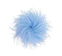 Baesics Spilla a forma di piuma, da donna, con piume di struzzo, stile vintage, accessorio per cappello, matrimonio, festa, carnevale, fascinator per blazer, abito da giacca, design floreale boho, SF