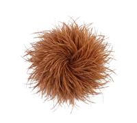 Baesics Spilla a forma di piuma, da donna, con piume di struzzo, stile vintage, accessorio per cappello, matrimonio, festa, carnevale, fascinator per blazer, abito da giacca, design floreale boho, SF