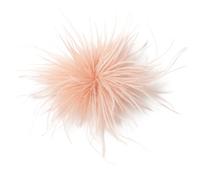 Baesics Spilla a forma di piuma - Donna soffice piuma di struzzo spilla stile vintage accessorio per cappello sposa matrimonio festa carnevale fermaglio capelli fascinator per blazer vestito giacca