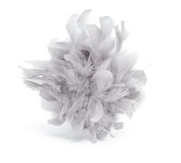 Baesics Spilla a forma di piuma - Donna soffice piuma di struzzo spilla stile vintage accessorio per cappello sposa matrimonio festa carnevale fermaglio capelli fascinator per blazer vestito giacca