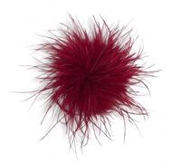 Baesics Spilla a forma di piuma - Donna soffice piuma di struzzo spilla stile vintage accessorio per cappello sposa matrimonio festa carnevale fermaglio capelli fascinator per blazer vestito giacca