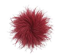 Baesics Spilla a forma di piuma - Donna soffice piuma di struzzo spilla stile vintage accessorio per cappello sposa matrimonio festa carnevale fermaglio capelli fascinator per blazer vestito giacca