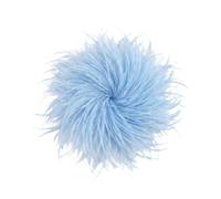 Baesics Spilla a forma di piuma - Spilla da donna con piume di struzzo soffici, stile vintage, accessorio per cappello, sposa, matrimonio, festa, carnevale, fermaglio per capelli, fascinator per